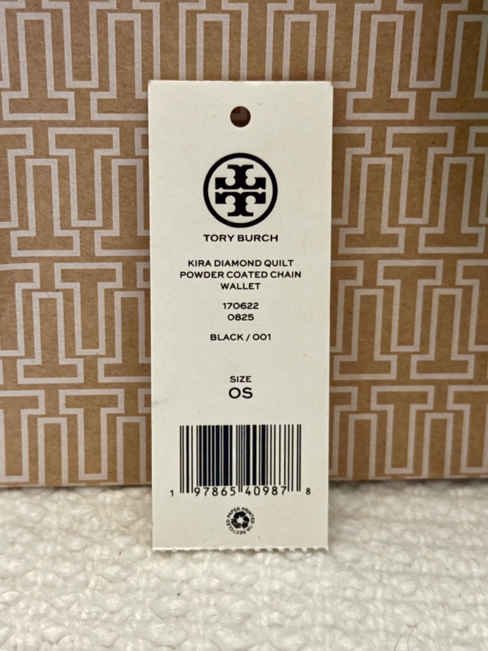 Tory Burch Kira Diamond Quilt Small Shoulder Bag Black 154706 NWT - Picture 9 of 11